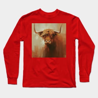 Brown Cow #1 Long Sleeve T-Shirt